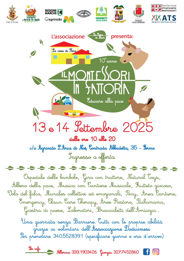 Locandina evento Il Montessori in Fattoria 2025 Locandina evento Il Montessori in Fattoria 2025