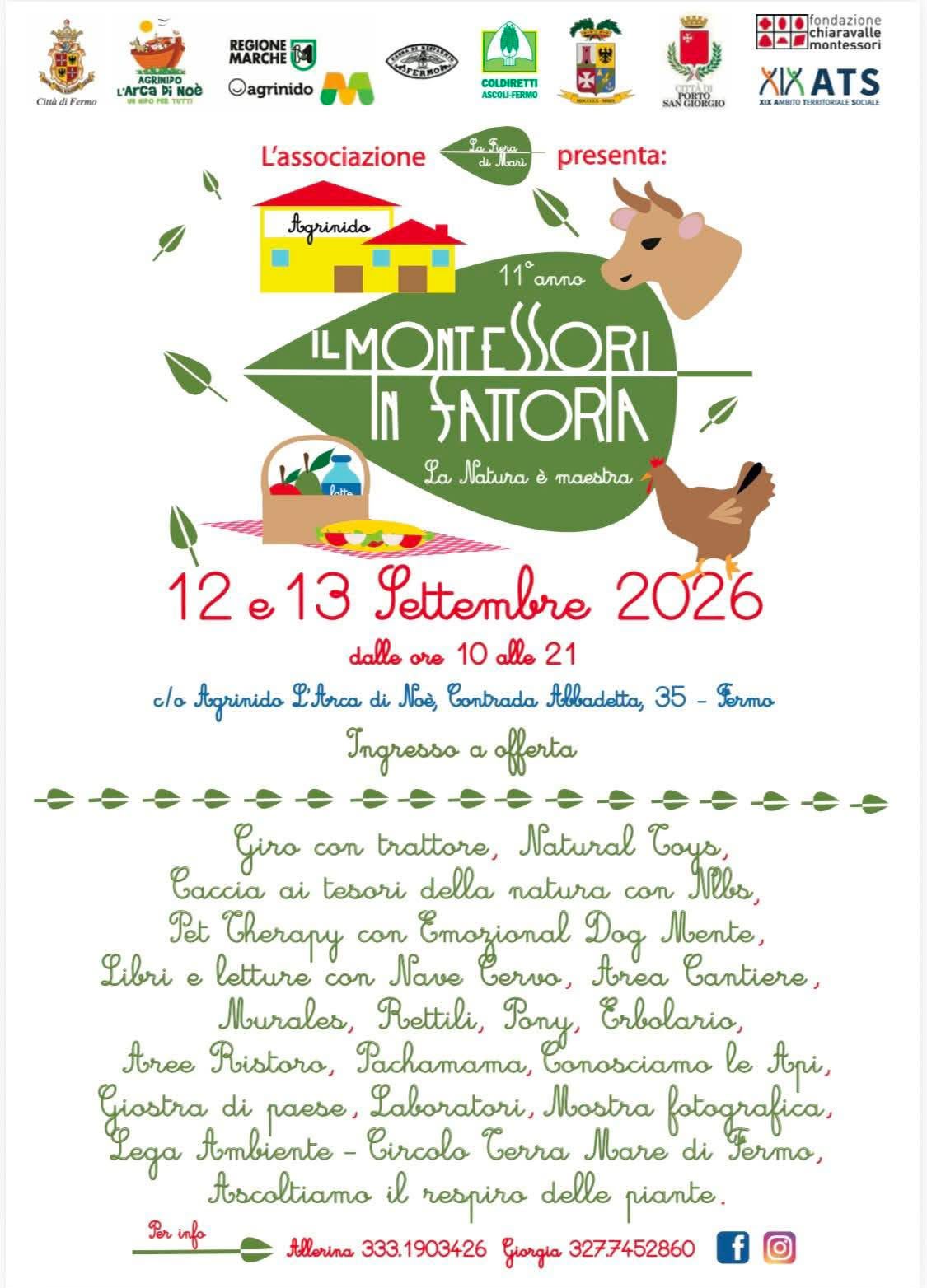 Locandina evento Il Montessori in Fattoria 2026 Locandina evento Il Montessori in Fattoria 2026
